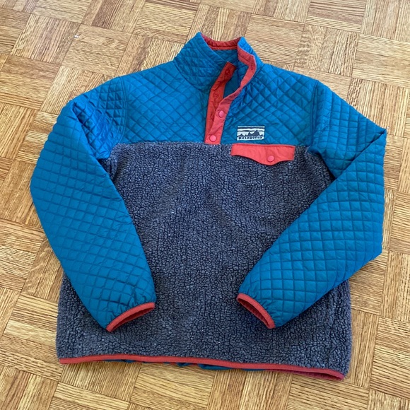 Patagonia Sweaters - Patagonia Mixed Snap-T Pullover Sweater Blue Small